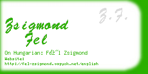 zsigmond fel business card